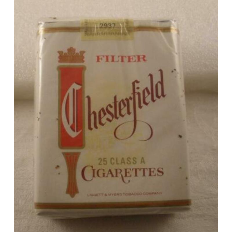 Oud pakje filter sigaretten Chesterfield / GERESERVEERD