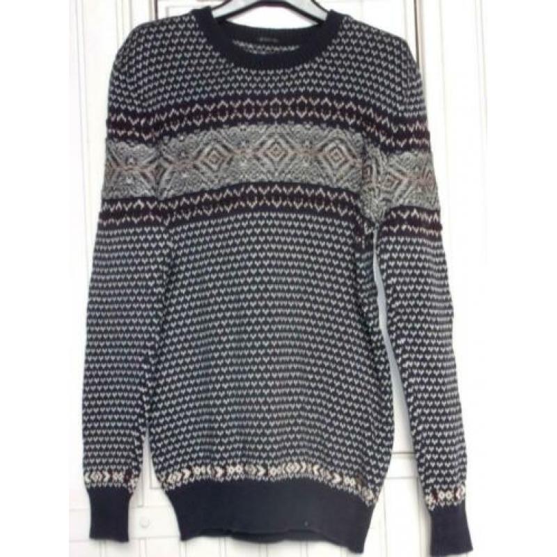 Mills brothers katoen 80%/ wol 20% mooie trui maat L