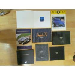 Bentley Brochures en persmappen. Ruim 40 Items.