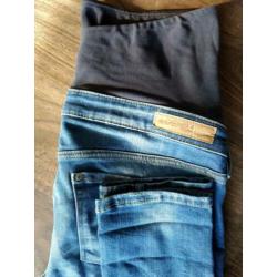 3 zwangerschapsbroeken maat 29/M (blauw, h&m en Noppies)