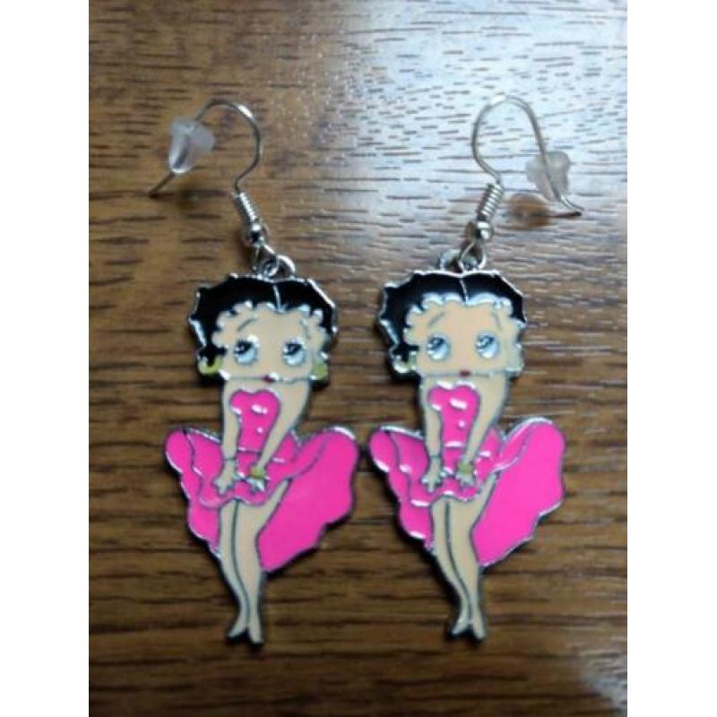 Ketting - oorbellen set - Betty Boop / 1