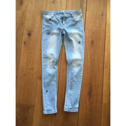 Stoere spijkerbroek skinny meiden maat 152 Trumble en dry