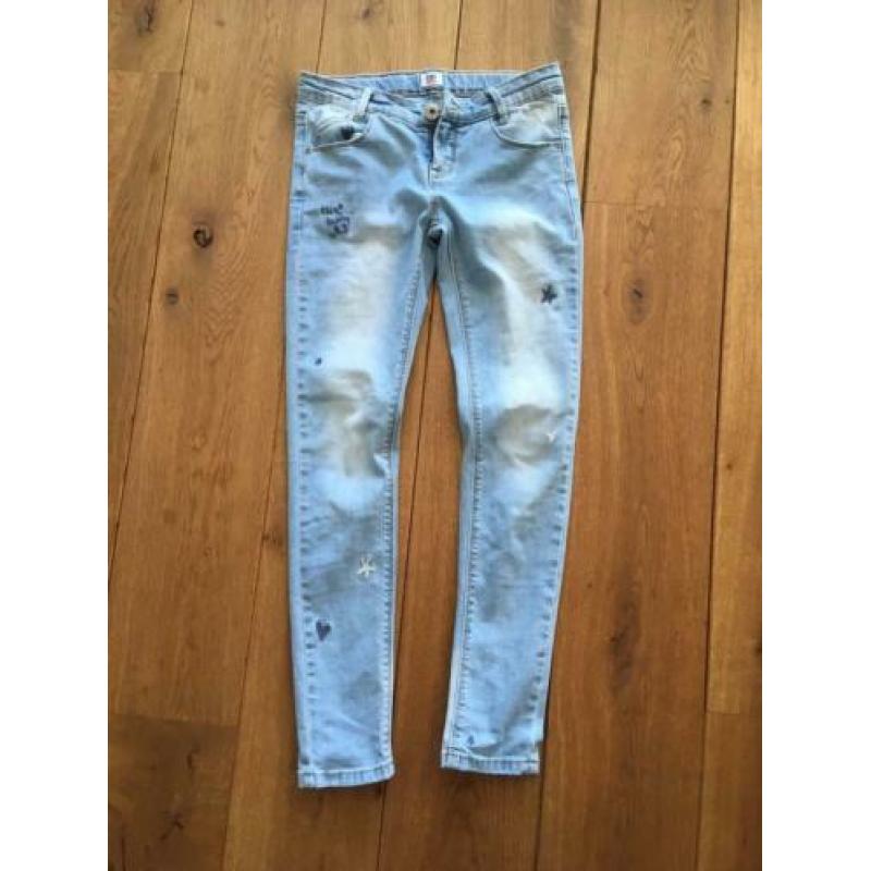 Stoere spijkerbroek skinny meiden maat 152 Trumble en dry