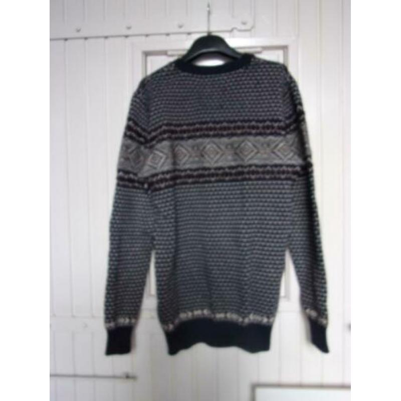 Mills brothers katoen 80%/ wol 20% mooie trui maat L
