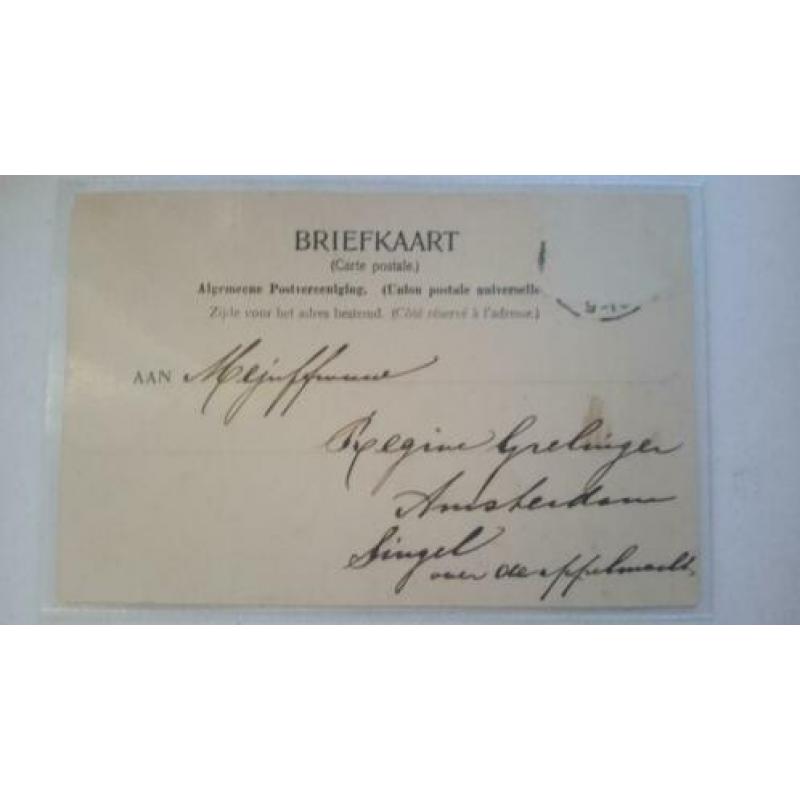 Oude kaart Rijsmuseum in Amsterdam 1920 1940