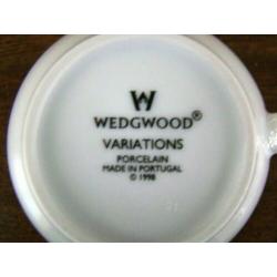 Theepot + 2 kop en schotels Wedgwood Variations
