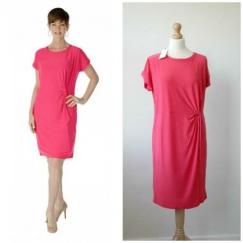 Colletta - NIEUW / prachtige jurk met kaartjes roze / maat S