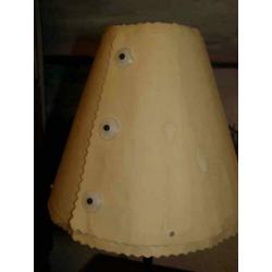 Ikea tafellampjes met hout (A19 1581)
