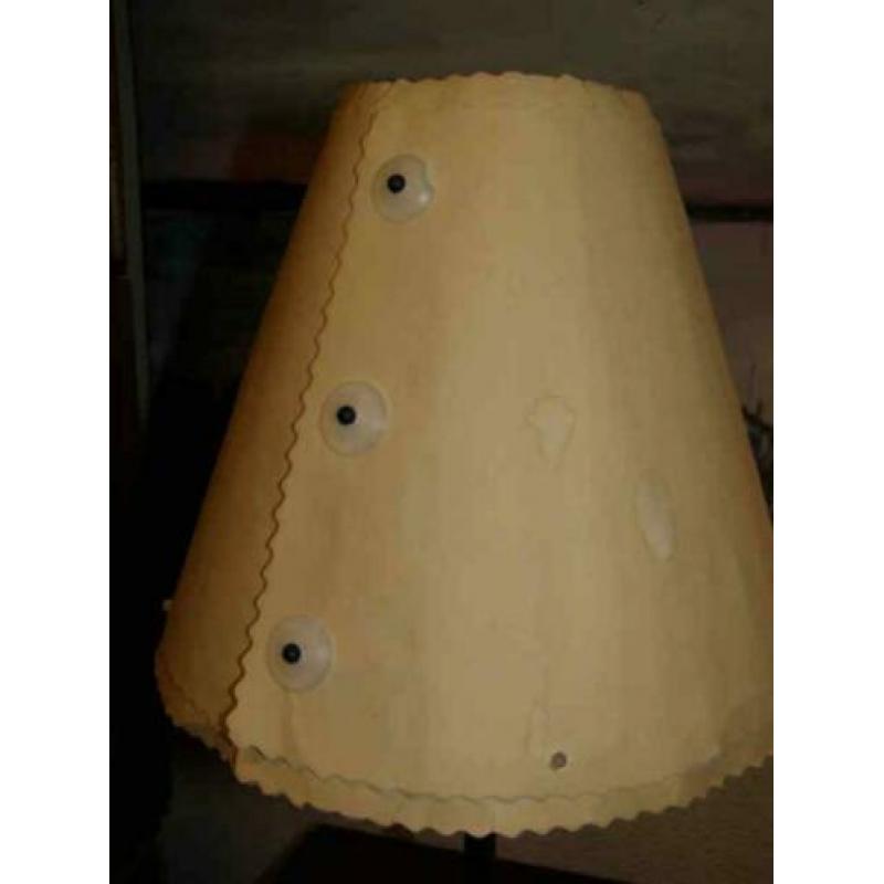 Ikea tafellampjes met hout (A19 1581)