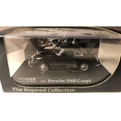 Porsche 356 B coupe model 1:43 zwart nieuw in ovp