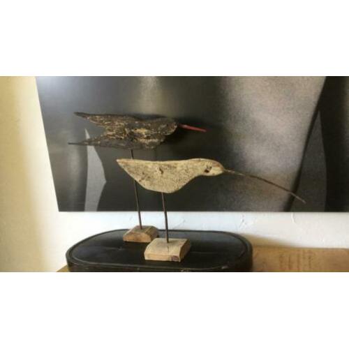 Drijfhout kunst,vogels,landelijk,woondecoratie,veranda
