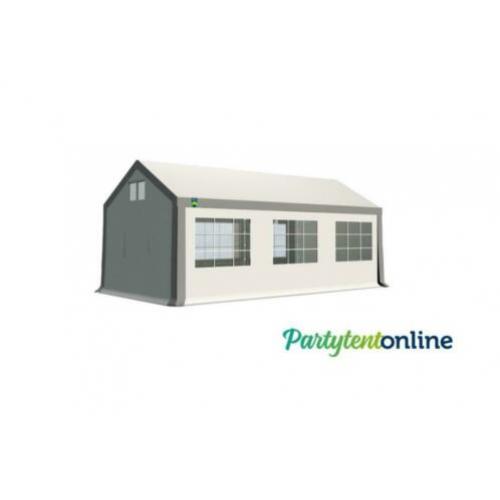 Sterke PE Partytent 3x6 m Wit-Grijs | Partytent-Online
