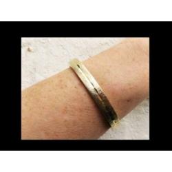 Bijzonder 21gram Geel 8K Gouden Slavenarmband!