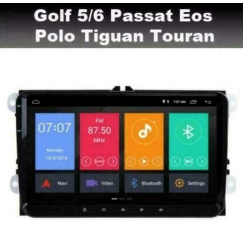 VW Tiguan Caddy Beetle navigatie android 10 wifi dab+ carkit
