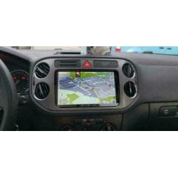VW Tiguan Caddy Beetle navigatie android 10 wifi dab+ carkit
