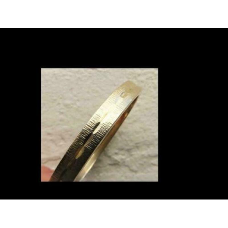 Bijzonder 21gram Geel 8K Gouden Slavenarmband!