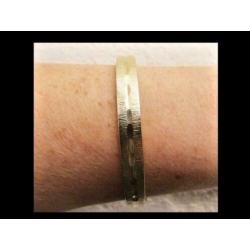 Bijzonder 21gram Geel 8K Gouden Slavenarmband!