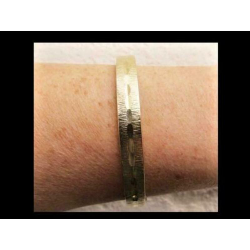 Bijzonder 21gram Geel 8K Gouden Slavenarmband!