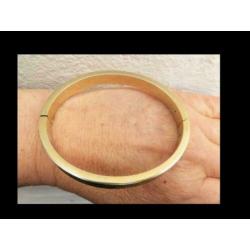Bijzonder 21gram Geel 8K Gouden Slavenarmband!