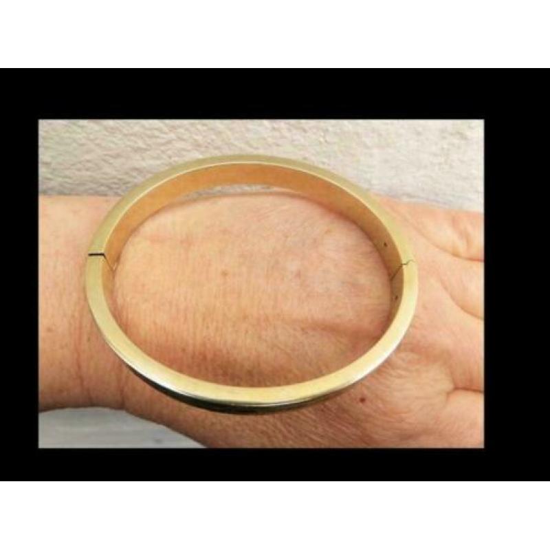 Bijzonder 21gram Geel 8K Gouden Slavenarmband!