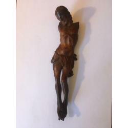 Antieke Corpus Christi, hout, 21 cm.