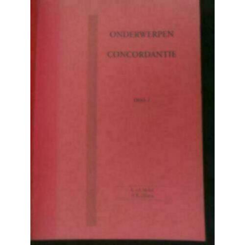Onderwerpen Concordantie deel 1, 2 en 3 - E. v.d. Molen