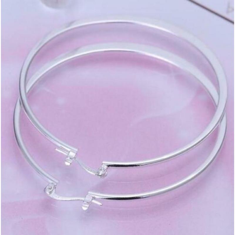925 sterling zilveren creolen 5.5 cm
