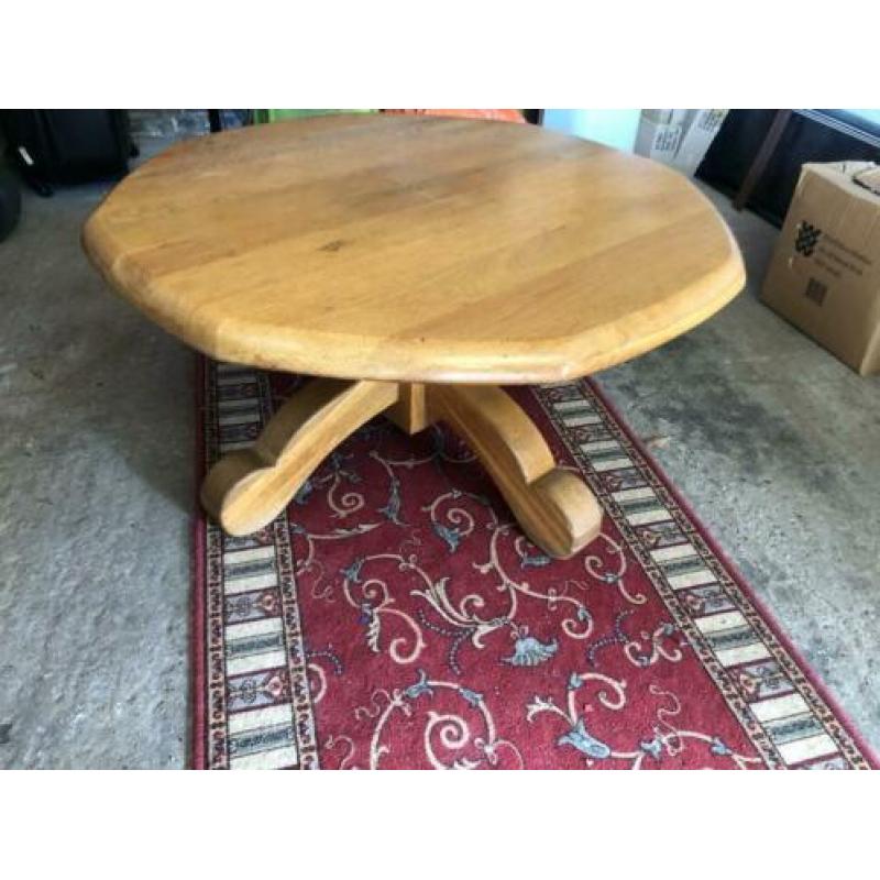 massief houten salontafel