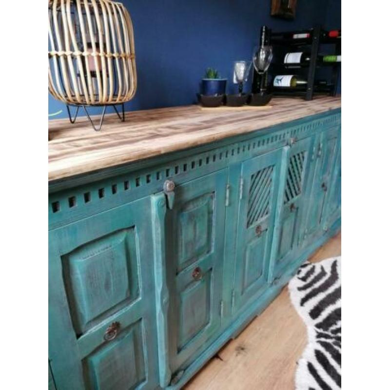 Gerestyled dressoir Boho Ibiza style