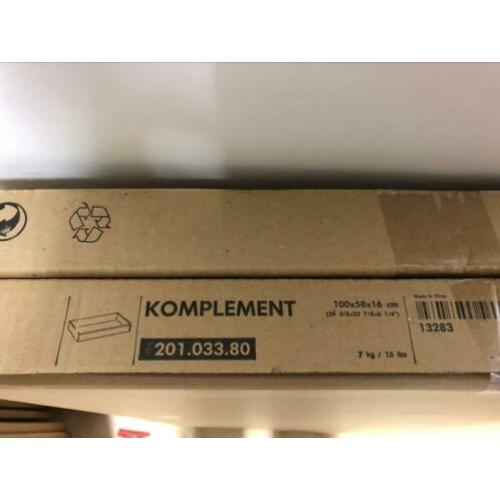 Ikea Komplement lades 1 mtr planken broekhouders