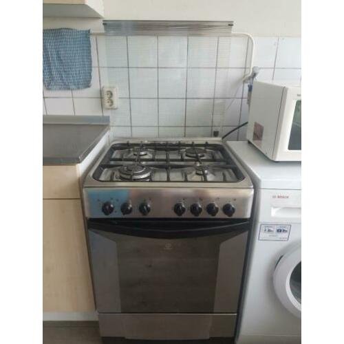 Gasfornuis met elektrische oven (grill en hetelucht)