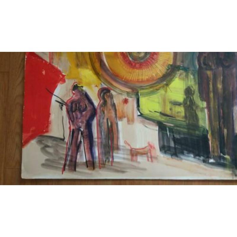 Modern werk op papier van Hans Pilmeyer ( Amsterdam 1934 - )