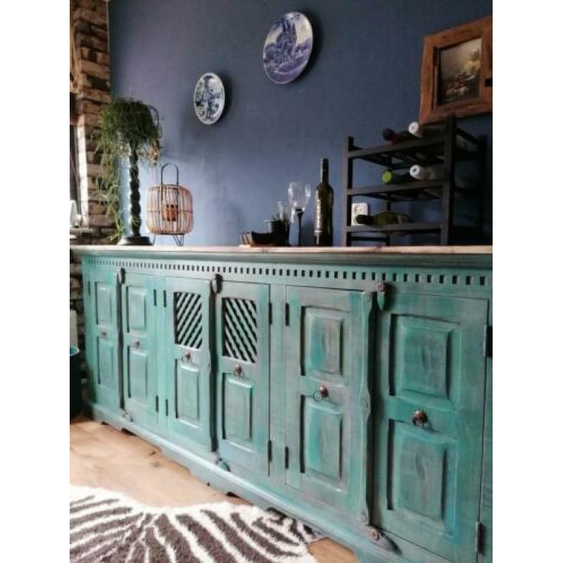 Gerestyled dressoir Boho Ibiza style
