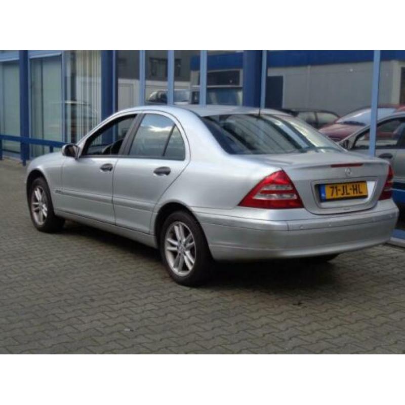 Mercedes-Benz C-klasse 180 K. Elegance 2002 GRIJSMET. AIRCO