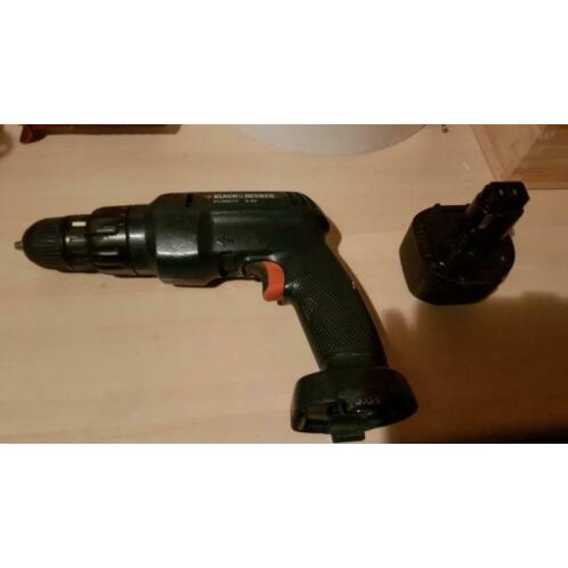 Black & Decker schroef-boormachine 9.6v