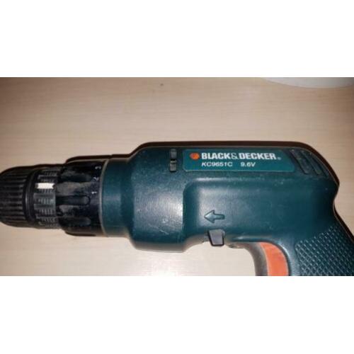 Black & Decker schroef-boormachine 9.6v
