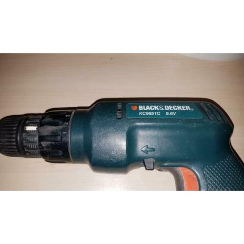Black & Decker schroef-boormachine 9.6v