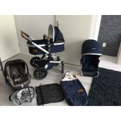 Joolz day parrot blue met maxi cosi zgan