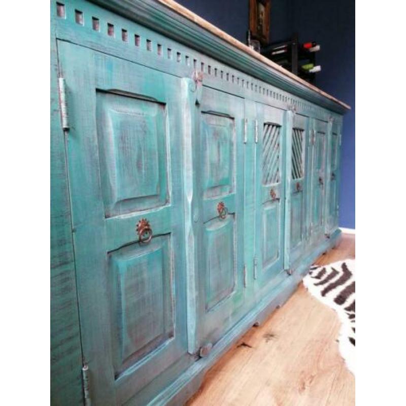Gerestyled dressoir Boho Ibiza style