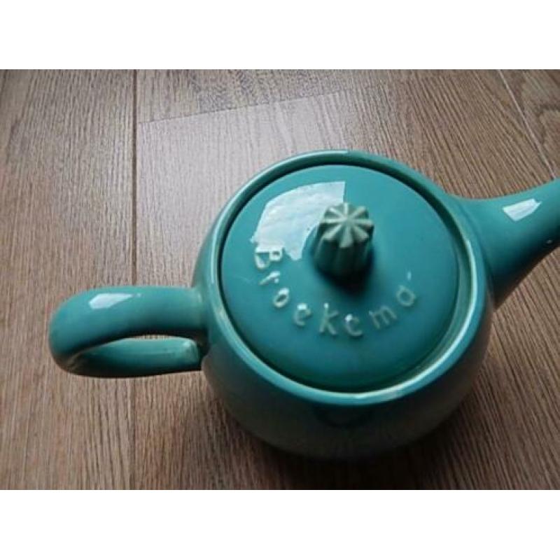 Koffie Thee Pot Broekema - pastel brocant Vintage Retro