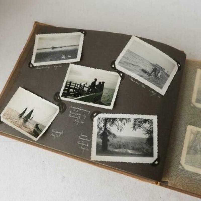 Art Deco jaren '30 familie foto album met ca.300 foto's.