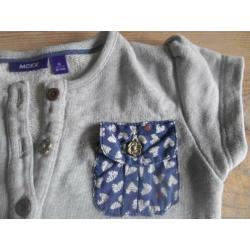 MEXX jurkje, grijs/blauw, print, 100% katoen, mt 86. Z.g.a.n
