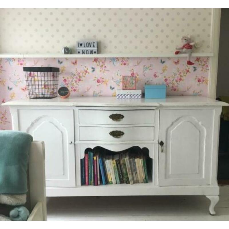 Brocante dressoir commode wit - dit weekend ophalen?Dan€125!