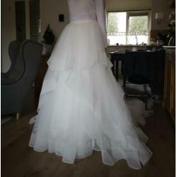 Rok van tulle en satijn