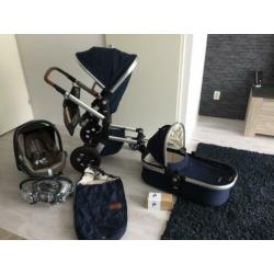 Joolz day parrot blue met maxi cosi zgan