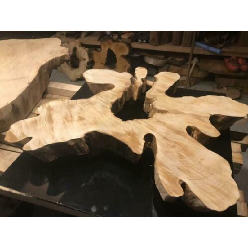 Epoxy blad/ Unieke vorm boomstam blad 80 cm
