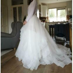 Rok van tulle en satijn