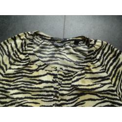 Maison scotch jurk maat 1 36 S geel zebra print
