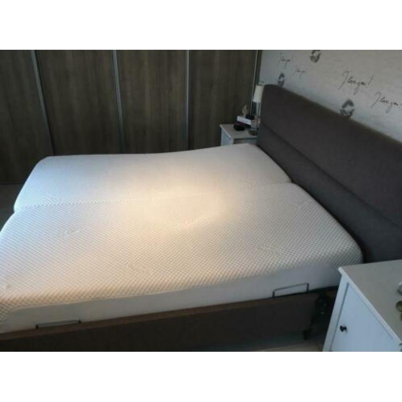 Tempur bed 180X200 incl. elektr. schotelbodems en matrassen