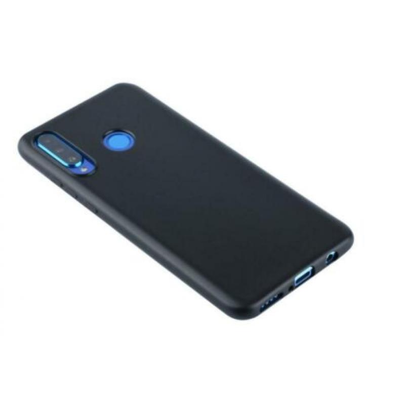 Huawei P30 Lite Zacht siliconen hoesje zwart